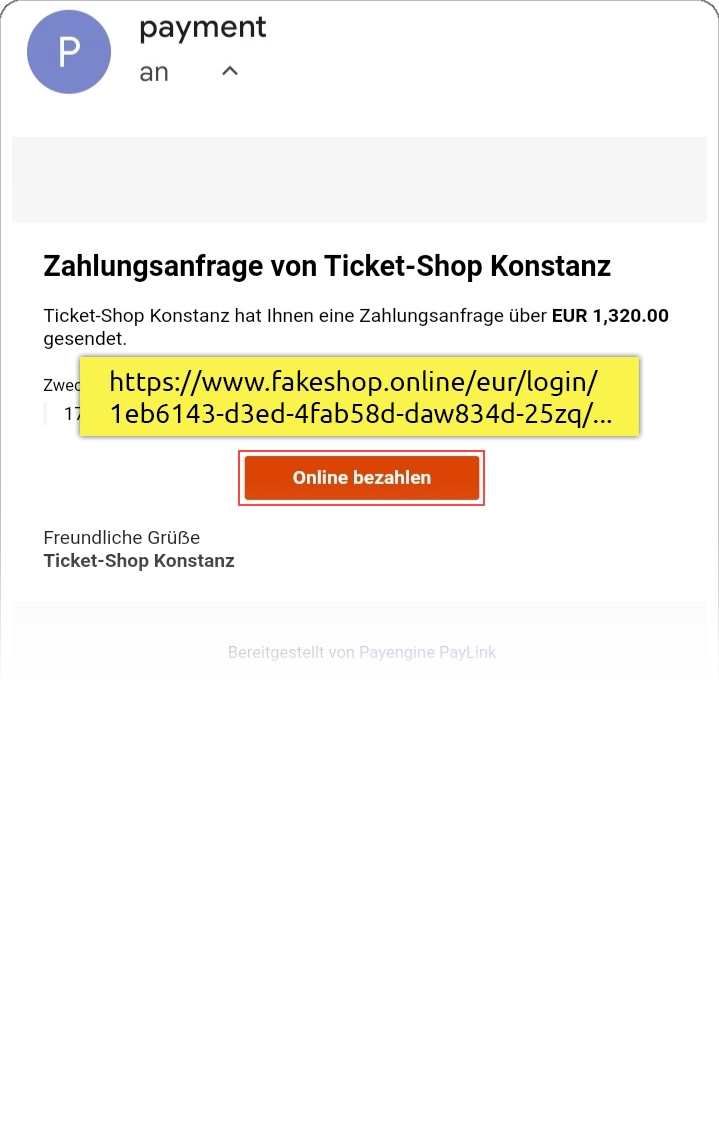 Überprüfung vom Link auf mobilen Geräten